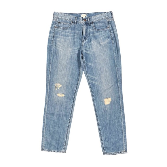 J. Crew Factory Jeans Women’s Size 29 NWT Distressed Light Wash Cropped - Picture 11 of 11